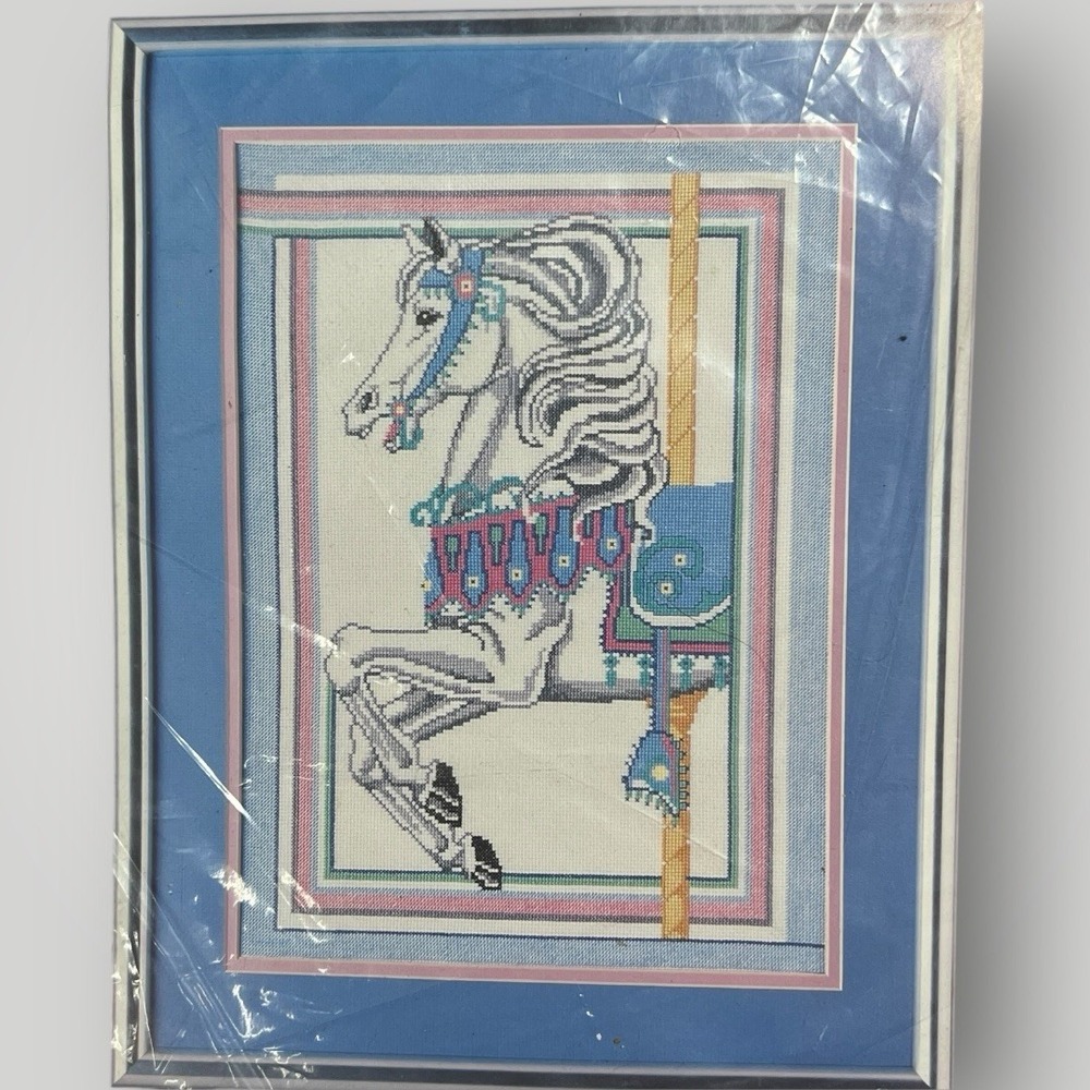 Golden Bee "Carousel Horse" 60277 Counted Cross Stitch Kit 12"x16" Gift NEW READ - Picture 4 of 8